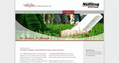 Desktop Screenshot of nuessing-stiftung.de