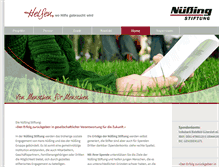 Tablet Screenshot of nuessing-stiftung.de